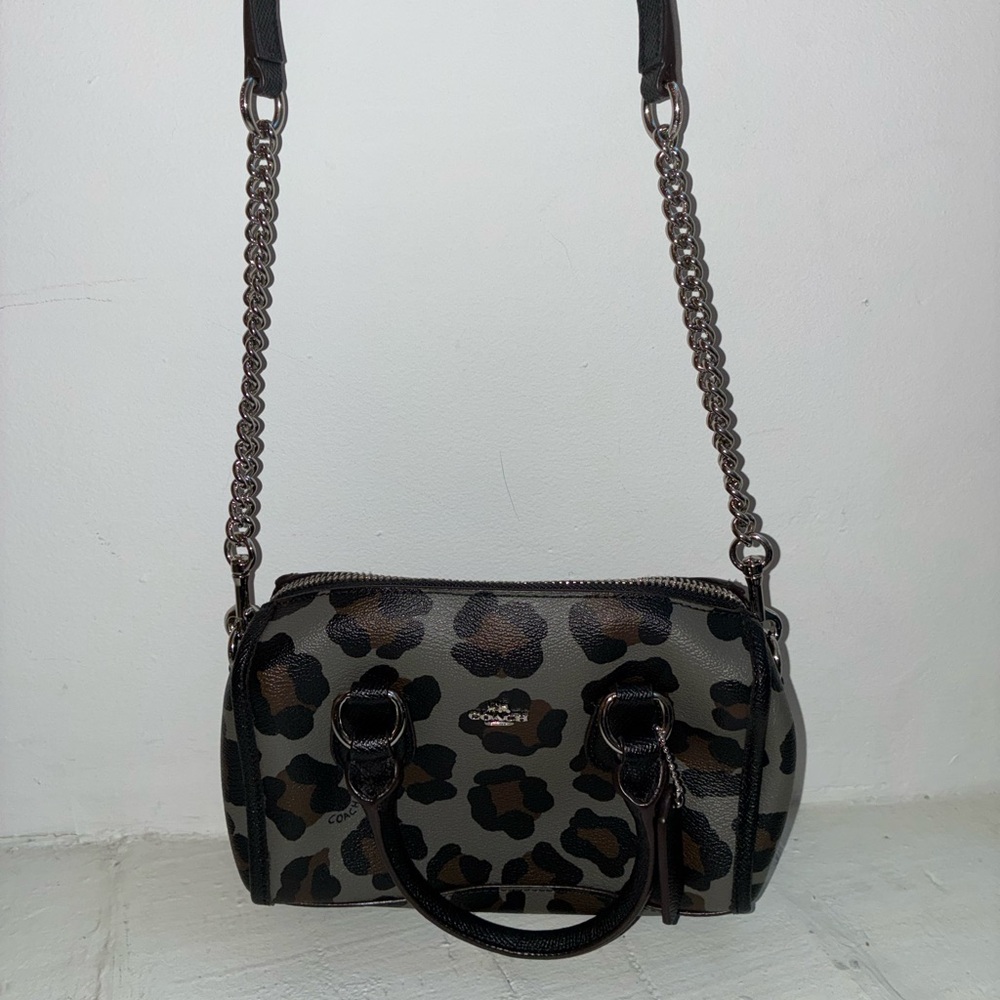 Coach Leopard Print Mini Bennett
